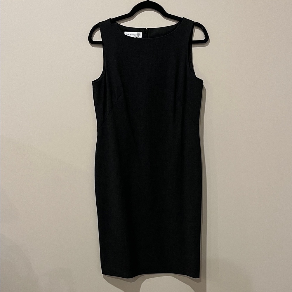 London Times Dark Gray Sheath Dress